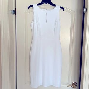 White House Black Market sleeveless white dress